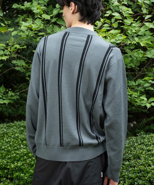 WITH OR WITHOUT（ウィズオアウィズアウト）の「シルク混ニットプルオーバー／無地・ストライプ × ウールカシミヤブレンド（ニット/セーター・メンズ・ブラック/ブラウン/グレー・1/2/3）」の13枚目の写真