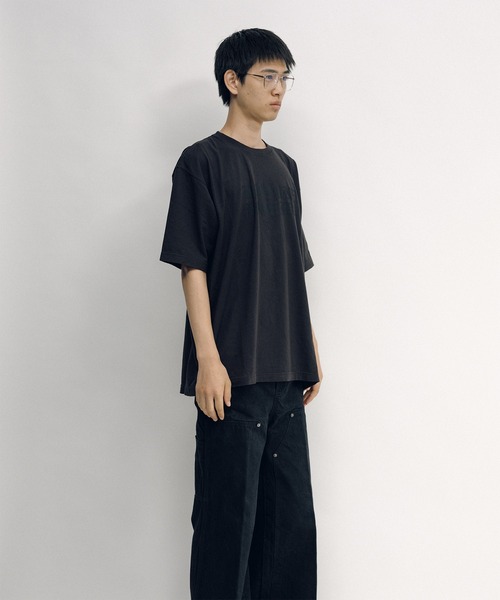 KEISUKEYOSHIDA(ケイスケヨシダ)の「Basic T-shirt Gothic Logo Print(Tシャツ/カットソー・レディース・ホワイト/グレー/ブラック・M/S/L)」の17枚目の写真