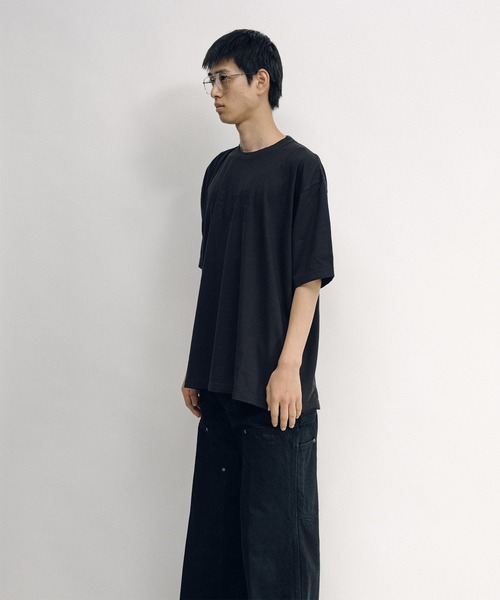 KEISUKEYOSHIDA(ケイスケヨシダ)の「Basic T-shirt Gothic Logo Print(Tシャツ/カットソー・レディース・ホワイト/グレー/ブラック・M/S/L)」の18枚目の写真