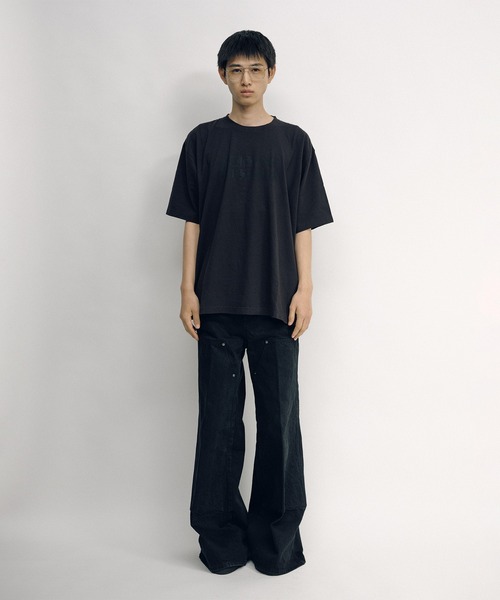 KEISUKEYOSHIDA(ケイスケヨシダ)の「Basic T-shirt Gothic Logo Print(Tシャツ/カットソー・レディース・ホワイト/グレー/ブラック・M/S/L)」の21枚目の写真
