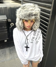 Never mind the XU（ネバーマインドザエックスユー）の「【Never mind the XU】waffle henley long sleeve / 【ネバーマインド ザ エックスユー】ワッフルヘンリー長袖Tシャツ（Tシャツ/カットソー）」