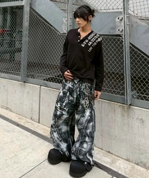 Never mind the XU（ネバーマインドザエックスユー）の「【Never mind the XU】waffle henley long sleeve / 【ネバーマインド ザ エックスユー】ワッフルヘンリー長袖Tシャツ（Tシャツ/カットソー）」