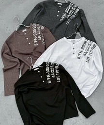 XU（エックスユー）の「【Never mind the XU】waffle henley long sleeve / 【ネバーマインド ザ エックスユー】ワッフルヘンリー長袖Tシャツ（Tシャツ/カットソー）」