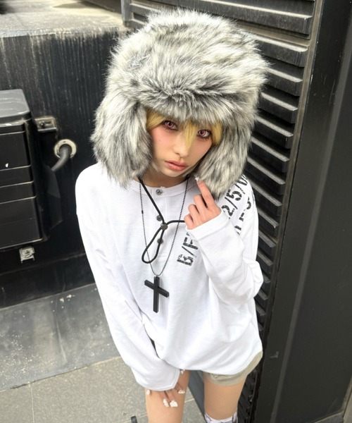 Never mind the XU（ネバーマインドザエックスユー）の「【Never mind the XU】waffle henley long sleeve / 【ネバーマインド ザ エックスユー】ワッフルヘンリー長袖Tシャツ（Tシャツ/カットソー・メンズ・ブラウン・ONE SIZE）」の2枚目の写真