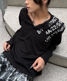 XU（エックスユー）の「【Never mind the XU】waffle henley long sleeve / 【ネバーマインド ザ エックスユー】ワッフルヘンリー長袖Tシャツ（Tシャツ/カットソー）」