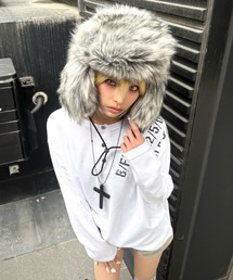 Never mind the XU（ネバーマインドザエックスユー）の「【Never mind the XU】waffle henley long sleeve / 【ネバーマインド ザ エックスユー】ワッフルヘンリー長袖Tシャツ（Tシャツ/カットソー）」