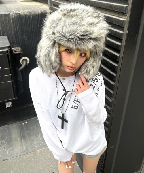 Never mind the XU(ネバーマインドザエックスユー)の「【Never mind the XU】waffle henley long sleeve / 【ネバーマインド ザ エックスユー】ワッフルヘンリー長袖Tシャツ(Tシャツ/カットソー・メンズ・ブラウン/チャコール/ホワイト/ブラック・ONE SIZE)」の16枚目の写真