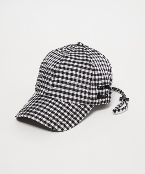 CITEN（シテン）の「＜CITEN＞ギンガムチェックドロストキャップ（キャップ・レディース・ブラック/ケリーグリーン・FREE）」の16枚目の写真