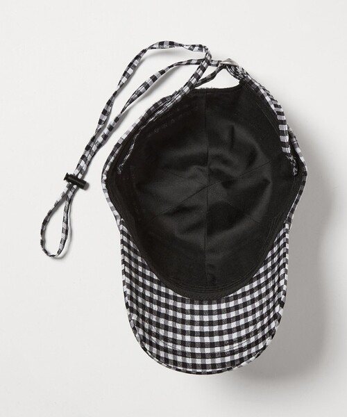 CITEN（シテン）の「＜CITEN＞ギンガムチェックドロストキャップ（キャップ・レディース・ブラック/ケリーグリーン・FREE）」の10枚目の写真