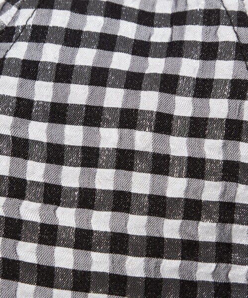 CITEN（シテン）の「＜CITEN＞ギンガムチェックドロストキャップ（キャップ・レディース・ブラック/ケリーグリーン・FREE）」の15枚目の写真