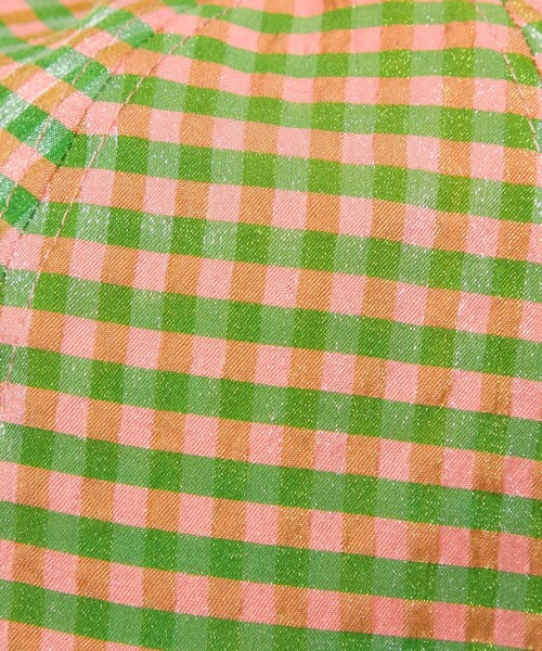 CITEN（シテン）の「＜CITEN＞ギンガムチェックドロストキャップ（キャップ・レディース・ブラック/ケリーグリーン・FREE）」の9枚目の写真