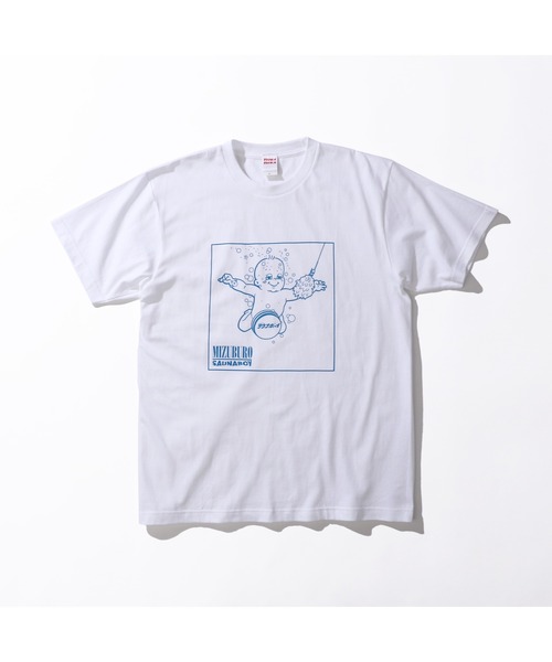 サウナボーイ(サウナボーイ)の「サウニルバーナ半袖Tシャツ(Tシャツ/カットソー・メンズ・ネイビー/ホワイト・X-LARGE/LARGE/MEDIUM)」の1枚目の写真