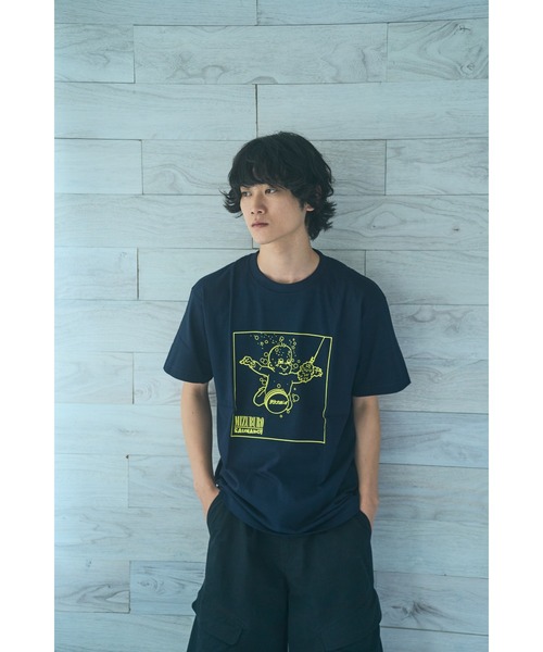 サウナボーイ(サウナボーイ)の「サウニルバーナ半袖Tシャツ(Tシャツ/カットソー・メンズ・ネイビー/ホワイト・X-LARGE/LARGE/MEDIUM)」の4枚目の写真