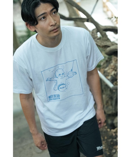サウナボーイ(サウナボーイ)の「サウニルバーナ半袖Tシャツ(Tシャツ/カットソー・メンズ・ネイビー/ホワイト・X-LARGE/LARGE/MEDIUM)」の11枚目の写真
