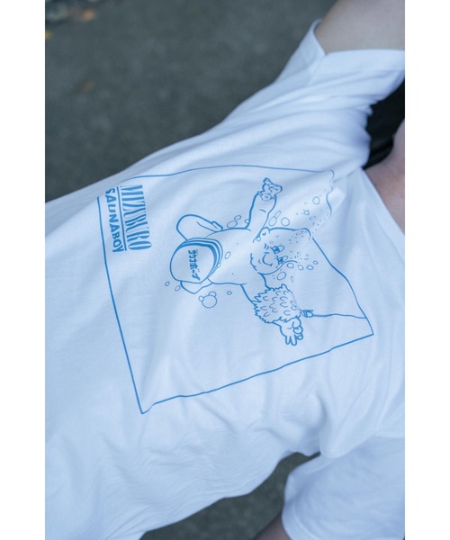 サウナボーイ(サウナボーイ)の「サウニルバーナ半袖Tシャツ(Tシャツ/カットソー・メンズ・ネイビー/ホワイト・X-LARGE/LARGE/MEDIUM)」の12枚目の写真