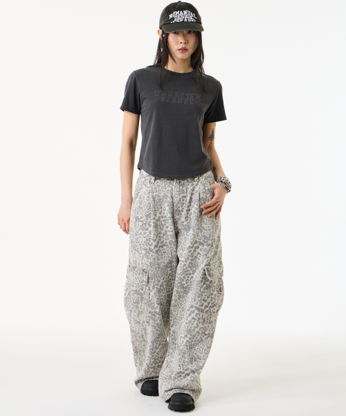 UNKNOWN PLANET(アンノウンプラネット)の「レオパードワイドカーゴパンツグレー(その他パンツ・レディース・その他・LARGE/SMALL/MEDIUM)」の9枚目の写真