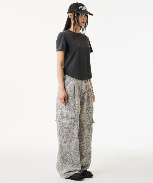 UNKNOWN PLANET(アンノウンプラネット)の「レオパードワイドカーゴパンツグレー(その他パンツ・レディース・その他・LARGE/SMALL/MEDIUM)」の13枚目の写真