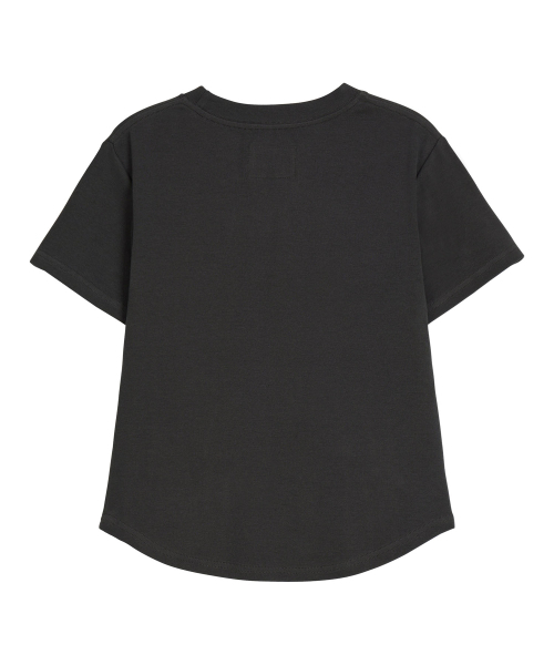 ERER（エルエル）の「Logo Label Short-sleeved T-shirt Charcoal（Tシャツ/カットソー・レディース・チャコール・F）」の6枚目の写真