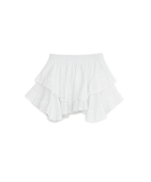 SUNBURNPROJECT（サンバーンプロジェクト）の「ANGLED FRILL MIDI SKIRT, WHITE（スカート・レディース・その他・SMALL/MEDIUM）」の2枚目の写真