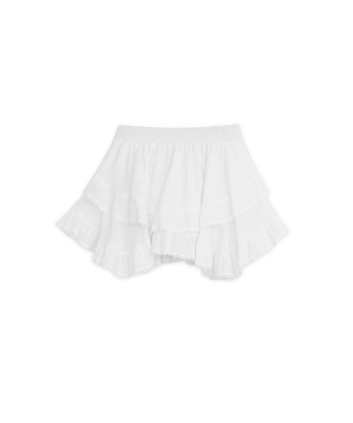 SUNBURNPROJECT（サンバーンプロジェクト）の「ANGLED FRILL MIDI SKIRT, WHITE（スカート・レディース・その他・SMALL/MEDIUM）」の3枚目の写真
