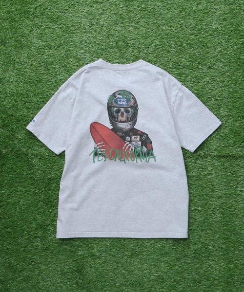 The Endless Summer(エンドレスサマー)の「TES SKULL RIDER TEE / Tシャツ(Tシャツ/カットソー・メンズ・ベージュ/ホワイト/グレー・SMALL/MEDIUM/LARGE/X-LARGE/XX-LARGE)」の10枚目の写真