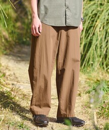 green label relaxing | コットン ナイロン バレル ワイド イージーパンツ W4(その他パンツ)