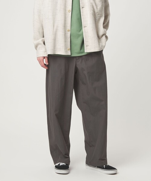 green label relaxing（グリーンレーベルリラクシング）の「コットン ナイロン バレル ワイド イージーパンツ W4（その他パンツ・メンズ・ブラウン系/ブラック/ダークグレー・S/M/XL/L）」の3枚目の写真