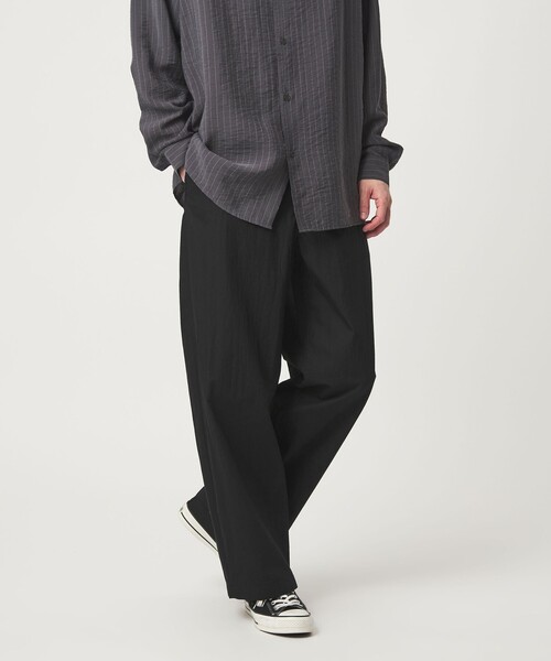 green label relaxing（グリーンレーベルリラクシング）の「コットン ナイロン バレル ワイド イージーパンツ W4（その他パンツ・メンズ・ブラウン系/ブラック/ダークグレー・S/M/XL/L）」の8枚目の写真