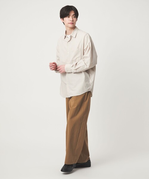 green label relaxing（グリーンレーベルリラクシング）の「コットン ナイロン バレル ワイド イージーパンツ W4（その他パンツ・メンズ・ブラウン系/ブラック/ダークグレー・S/M/XL/L）」の11枚目の写真