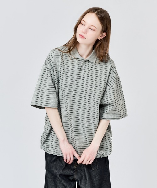 SKETCH BORDER S/S POLO / スケッチボーダーS/Sポロ（ポロシャツ