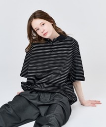 WETTEMPT | SKETCH BORDER S/S POLO / スケッチボーダーS/Sポロ(ポロシャツ)