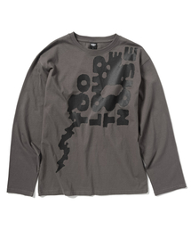 サンダーノイズ 長袖Tシャツ - ダスティグレー