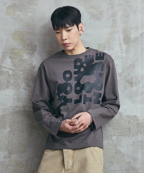 SUPERSUB(スーパーサブ)の「サンダーノイズ 長袖Tシャツ - ダスティグレー(Tシャツ/カットソー・レディース・その他・MEDIUM/LARGE)」の4枚目の写真