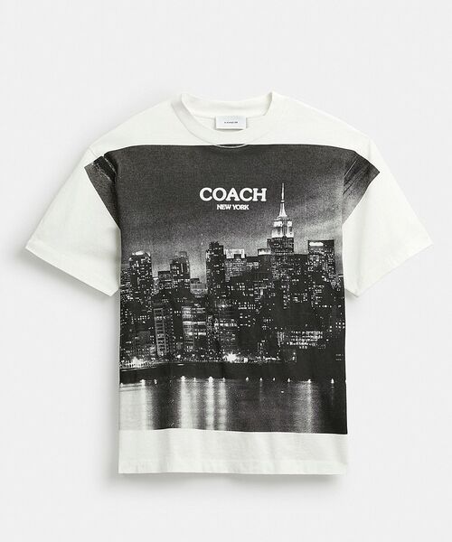COACH(コーチ)の「ポストカード リラックスド Tシャツ(Tシャツ/カットソー・レディース・グレー系その他・SMALL/MEDIUM)」の5枚目の写真