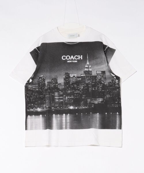 COACH(コーチ)の「ポストカード リラックスド Tシャツ(Tシャツ/カットソー・レディース・グレー系その他・SMALL/MEDIUM)」の7枚目の写真