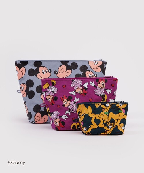BAGGU(バグー)の「<BAGGU>GO ポーチセット MICKEY,MINNIE&PLUTO/3P(ポーチ・レディース・その他1・FREE)」の1枚目の写真