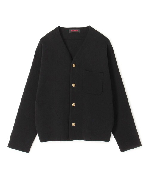 caban（キャバン）の「コットンカシミヤ ハイVネックカーディガン（ニット/セーター・メンズ・ダークブラウン/グリーン/ブラック・M/L）」の2枚目の写真