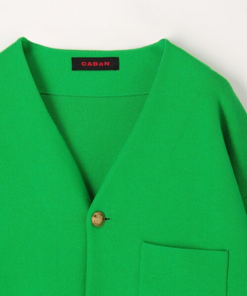 caban（キャバン）の「コットンカシミヤ ハイVネックカーディガン（ニット/セーター・メンズ・ダークブラウン/グリーン/ブラック・M/L）」の6枚目の写真