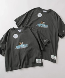 DISCUS（ディスカス）の「【71】【DISCUS/ディスカス】×【Disney/ディズニー】ミッキーマウス ショート丈/レギュラー丈 レトロデザイン プリントTシャツ/ワンポイント刺繍/レディース（Tシャツ/カットソー）」