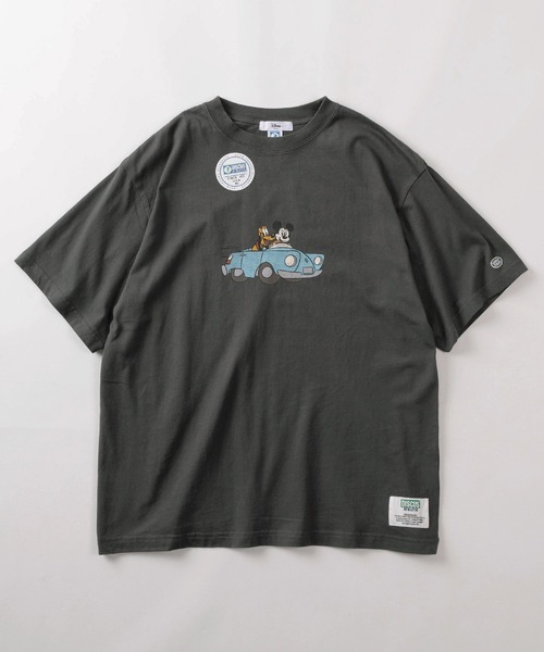 Disney(ディズニー)の「【71】【DISCUS/ディスカス】×【Disney/ディズニー】ミッキーマウス ショート丈/レギュラー丈 レトロデザイン プリントTシャツ/ワンポイント刺繍/レディース(Tシャツ/カットソー・レディース・ホワイト系3/ブラック系2/ホワイト系/ホワイト系1/ホワイト系2/ブラック系1/ブラック系3/ブラック系・M/L)」の22枚目の写真