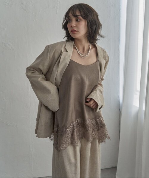 notch.（ノッチ）の「レースサテンキャミソール（キャミソール・レディース・ブラック/ブラウン/オフホワイト・M）」の16枚目の写真