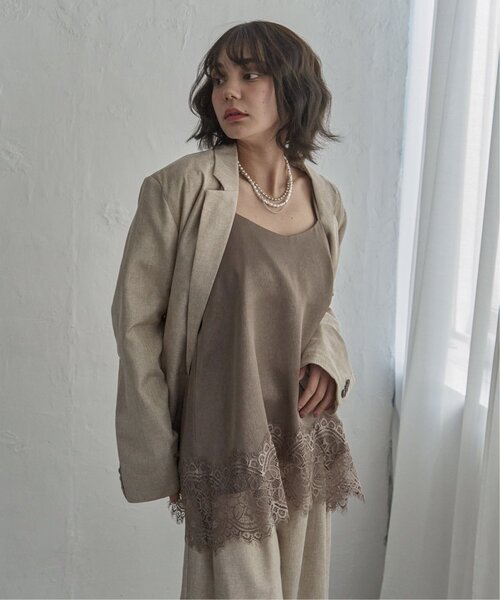 notch.（ノッチ）の「レースサテンキャミソール（キャミソール・レディース・ブラック/ブラウン/オフホワイト・M）」の15枚目の写真