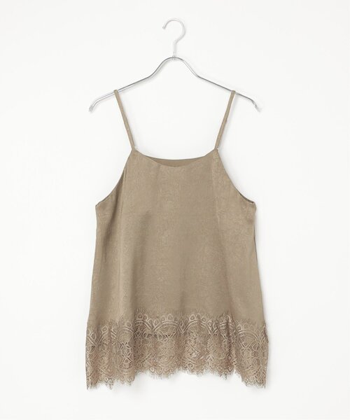 notch.（ノッチ）の「レースサテンキャミソール（キャミソール・レディース・ブラック/ブラウン/オフホワイト・M）」の5枚目の写真