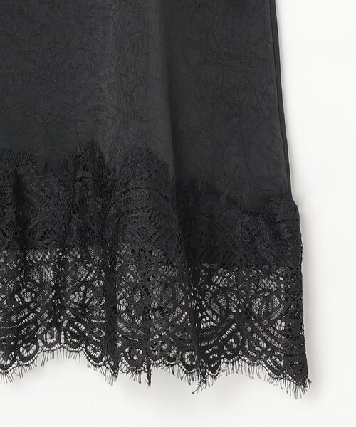 notch.（ノッチ）の「レースサテンキャミソール（キャミソール・レディース・ブラック/ブラウン/オフホワイト・M）」の9枚目の写真