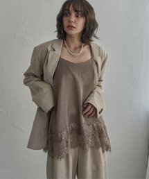 notch.（ノッチ）の「レースサテンキャミソール（キャミソール）」