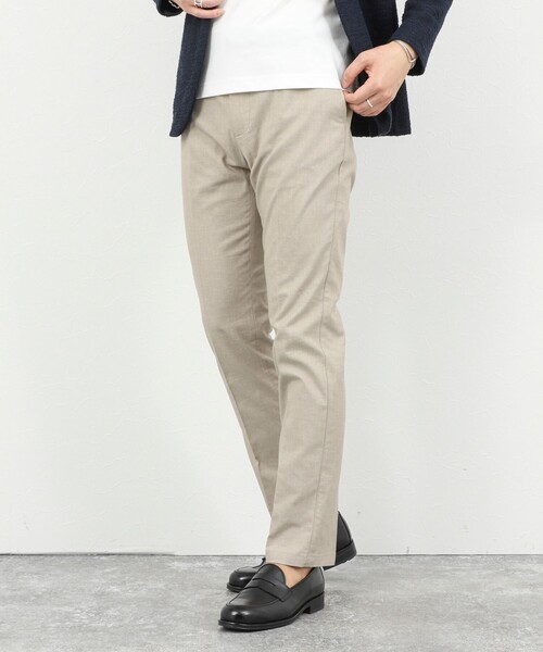 NOLLEY’S（ノーリーズ）の「《ビジカジ対応》綿麻COOLMAX スリムフィットパンツ 26SS（その他パンツ・メンズ・ネイビー/ライトブルー/アイボリー/グレー・XXL/XL/L/M/S）」の7枚目の写真