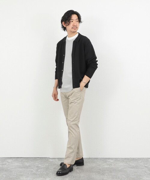 NOLLEY’S（ノーリーズ）の「《ビジカジ対応》綿麻COOLMAX スリムフィットパンツ 26SS（その他パンツ・メンズ・ネイビー/ライトブルー/アイボリー/グレー・XXL/XL/L/M/S）」の14枚目の写真