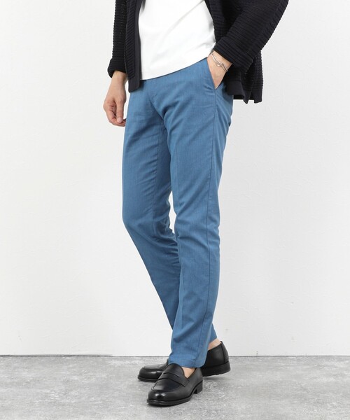 NOLLEY’S（ノーリーズ）の「《ビジカジ対応》綿麻COOLMAX スリムフィットパンツ 26SS（その他パンツ・メンズ・ネイビー/ライトブルー/アイボリー/グレー・XXL/XL/L/M/S）」の18枚目の写真