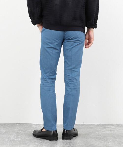 NOLLEY’S（ノーリーズ）の「《ビジカジ対応》綿麻COOLMAX スリムフィットパンツ 26SS（その他パンツ・メンズ・ネイビー/ライトブルー/アイボリー/グレー・XXL/XL/L/M/S）」の20枚目の写真
