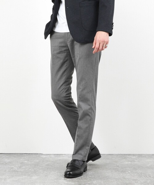 NOLLEY’S（ノーリーズ）の「《ビジカジ対応》綿麻COOLMAX スリムフィットパンツ 26SS（チノパンツ・メンズ・ネイビー/ライトブルー/アイボリー/グレー・XXL/XL/L/M/S）」の22枚目の写真